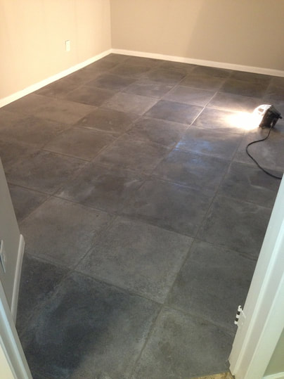 Tile Floor, Trafficmaster Ceramica Coastal Grey Vinyl Tile Flooring